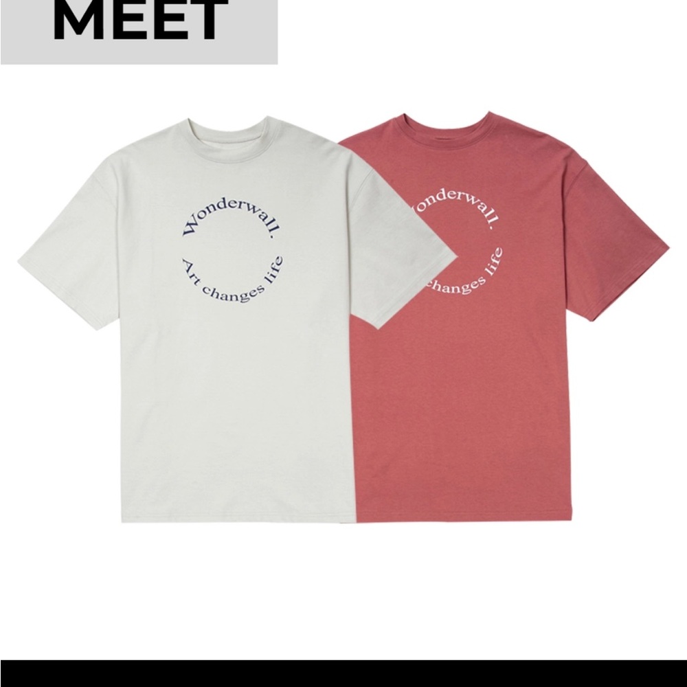 Wonderwall x ATEEZ T-shirt made in Korea 100% cotton